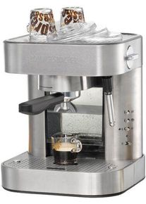 Rommelsbacher EKS 2010 Siebträger Kaffeemaschine | silber
