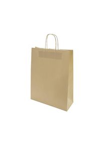 Papiertragetasche FRESH, sand, LxBxH 320 x 130 x 425 mm, 100 g/m², VE 250 Stk, ab 10 VE ratioform