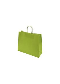Papiertragetasche FRESH, gr&uuml;n, LxBxH 320 x 130 x 280 mm, 100 g/m&sup2;, VE 250 Stk