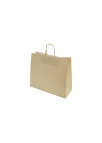 Papiertragetasche FRESH, sand, LxBxH 320 x 130 x 280 mm, 100 g/m&sup2;, VE 250 Stk