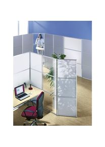eurokraft pro Stelwand- en Paravent-systeem, h x b x d = 1800 x 600 x 18 mm, helder veiligheidsglas
