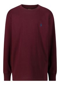 Polo Ralph Lauren Kinder Bordeaux rood shirt met lange mouwen voor jongens