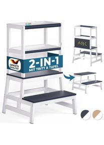 Spielwerk® Torre di apprendimento Barn legno naturale/grigio 93x56x49cm