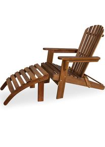 Casaria® Sdraio da giardino Adirondack legno d´acacia