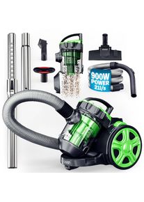Monzana&reg; Aspirapolvere multiciclone verde 900W senza sacchetti