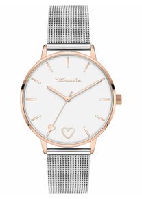 Tamaris Dames Analoog horloge rose-goud / zilver / wit One Size