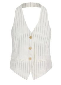 Aligne Dames Gilet 'Harlia' zwart / wit 34