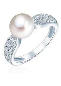 Valero Pearls Ring Damen silber / perlweiß Größe 56