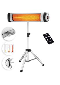 Monzana® Chauffage radiant infrarouge 2500W Argenté