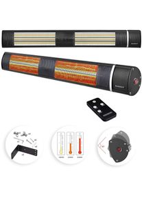 Monzana® Chauffage radiant infrarouge 3000W Noir