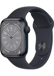 Apple Watch Series 8 Aluminium 41 mm (2022) | GPS | Midnight | Sportbandje Middernacht