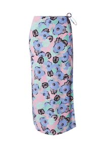 MONKI Rock Damen blau Größe 32 Geblümt/Floral