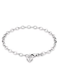 Amor Silberarmband »Herz, 9048120«, Made In Germany, Mit Zirkonia weiß, Feminines Damenarmband mit einem Hauch von Romantik
