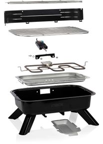Princess Tischgrill »112252«, 2000 W schwarz, Überlegen Sie nicht länger, ob Sie einen Elektro- oder einen Holzkohlegrill haben wollen, weil dank...