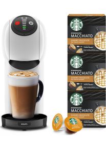 Nescafé DOLCE GUSTO Nescafé Dolce Gusto Nescafé® Dolce Gusto® Kapselmaschine »kp2401 Genio S Plus« weiß, Kompakte und fortschrittliche Hochdruck-Kaffeemaschine (bis zu...