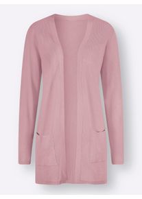Dames Lang vest van viscose in hortensia ,maat 38, WITT, 80% Viscose, 20% Polyamide