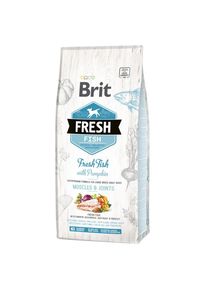 12 kg Brit Fresh Adult Large Pesce con Zucca secco per cane