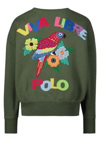 Polo Ralph Lauren Kinder Olijfgroen sweatshirt voor meisjes