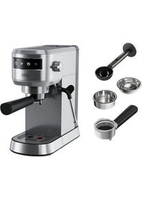 AEG EC6-1-6ST Gourmet 6 Espresso Siebträger Kaffeemaschine | silber/schwarz