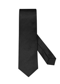 Plus size : BOSS, Silk tie with fine texture in a Black