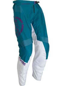 Moose Offroad Qualifier, stoffen broek , kleur: Blauw/Violet/Wit , maat: 40