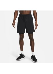 Short 2-en-1 Dri-FIT 18 cm Nike Unlimited pour homme - Noir