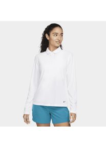 Polo de golf à manches longues Nike Dri-FIT Victory pour Femme - Blanc