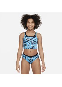 Nike midkinizwemkledingset met gekruiste banden voor meisjes - Blauw
