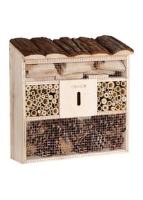Cadoca® Casetta per insetti in legno 30,5x9,5x31cm