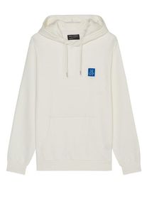 Marc O'Polo plussize: Nadměrná velikost: Marc O'Polo, Bluza z kapturem i wyhaftowanym logo wysokości piersi Biała