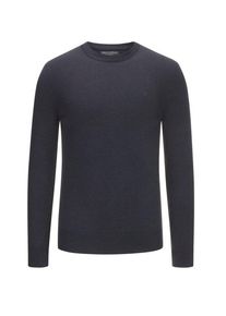 Marc O'Polo plussize: Nadměrná velikost: Marc O'Polo, Pulower z wyhaftowanym logo Granatowy
