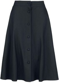 Banned Retro Book Worm Skirt Rock schwarz
