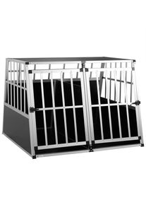 Cadoca® Cage de transport pour chiens aluminium XXL 97x90x70cm
