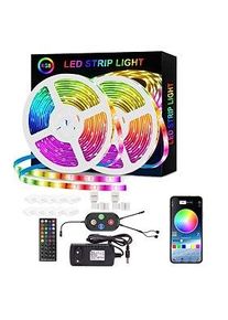 smart rgb led strip light 20m 10m music sync smd 5050 65.6ft32.8ft Farbwechsel Bluetooth App Steuerung mit Stecker für Küche Schlafzimmer Home TV Party