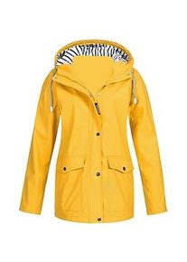 damen regenjacke wandern regenmantel wasserdichte jacke outdoor winddicht schnell trocknend leichte kapuze windjacke parka Trenchcoat top camping jagd angeln m