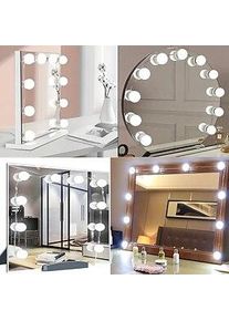 3 Farben LED-Make-up-Spiegel-Glühbirnen, USB-Schminktisch-Make-up-Spiegelleuchten, Badezimmer-Schminktischbeleuchtung, dimmbare LED-Wandleuchte