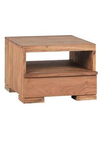 Wohnling Nachttisch Holz akazie 40,0 x 40,0 x 30,0 cm
