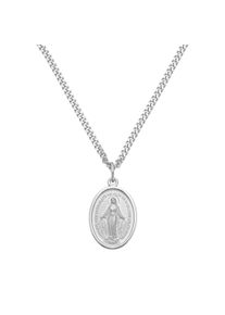 IDENTIM Collana da uomo Madonna Ciondolo Mary Argento 925 Placcato in rodio