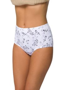 Damen Taillenslip in Stretch-Qualit&auml;t wei&szlig; + grau + elfenbein Gr&ouml;&szlig;e 48/50