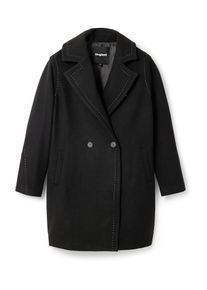 Desigual Palton de primăvară-toamnă Femei negru, Mărimea XS