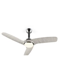 Klarstein Silent Service, mennyezeti ventilátor, Ø: 128 cm, teljesítmény: 25 W, szürke