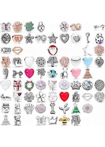 DIY Charms Daisy Flower Star Heart Locket Floating 925 Sterling Silver Bead Fit Fashion Bracelet Jewelry