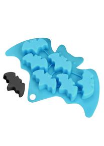 maskworld Bat silicone mould for chocolate, for baking and ice cubes 6-fold