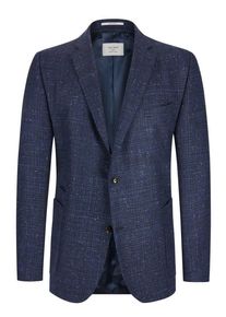 Plus size : Carl Gross, Blazer in virgin wool and silk in a Blue