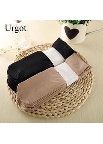 Urgot 3Pairs High Quality Women Socks Velvet Silk Spring Summer Socks Soft Cotton Bottom Wicking Slip-resistant Short Sock Meias