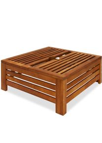Casaria® Cache pied de parasol en bois d'acacia 62 x 62 x 26 cm