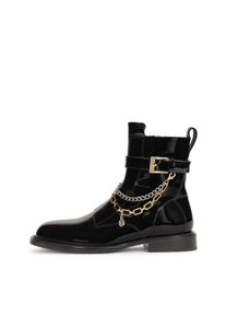 Kazar Stiefelette Damen gold / schwarz / silber Größe 35