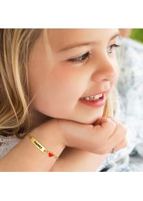 Customized Heart Baby Bracelet for Girl Boy, Engravable ID Name Bracelet, Personalized Stainless Steel Chain Birthday Gift