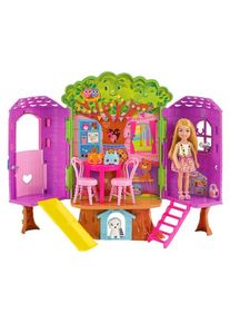 Barbie Chelsea Doll And Treehouse Playset With Pet Puppy