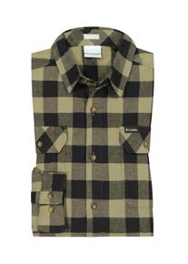 Plus size : Columbia, Shirt with check pattern and stretch, Regular Fit in a Olive